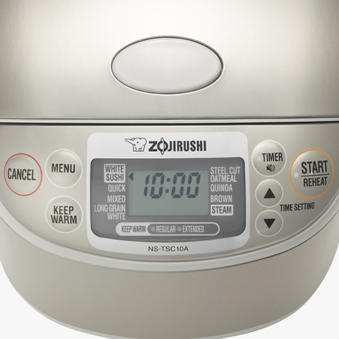 Easy-to-read and -use LCD control panel with Clock and Delay Timer