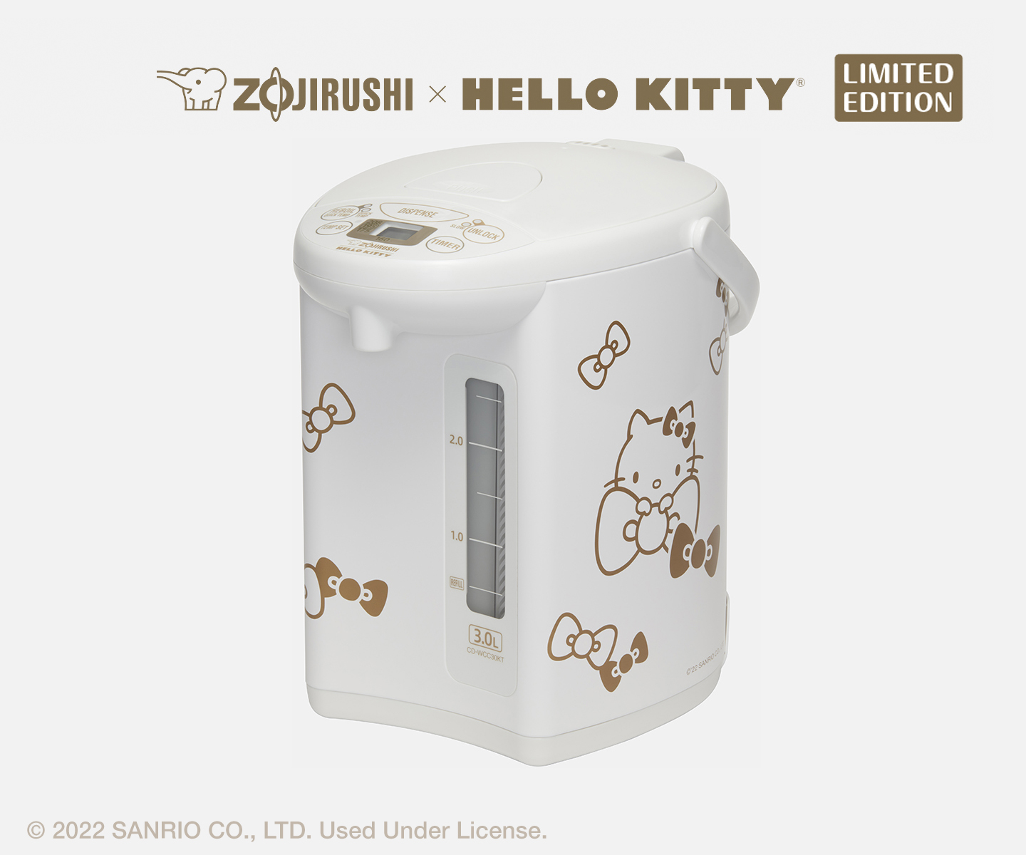 ZOJIRUSHI x HELLO KITTY<sup>®</sup> Micom Water Boiler & Warmer CD-WCC30KT